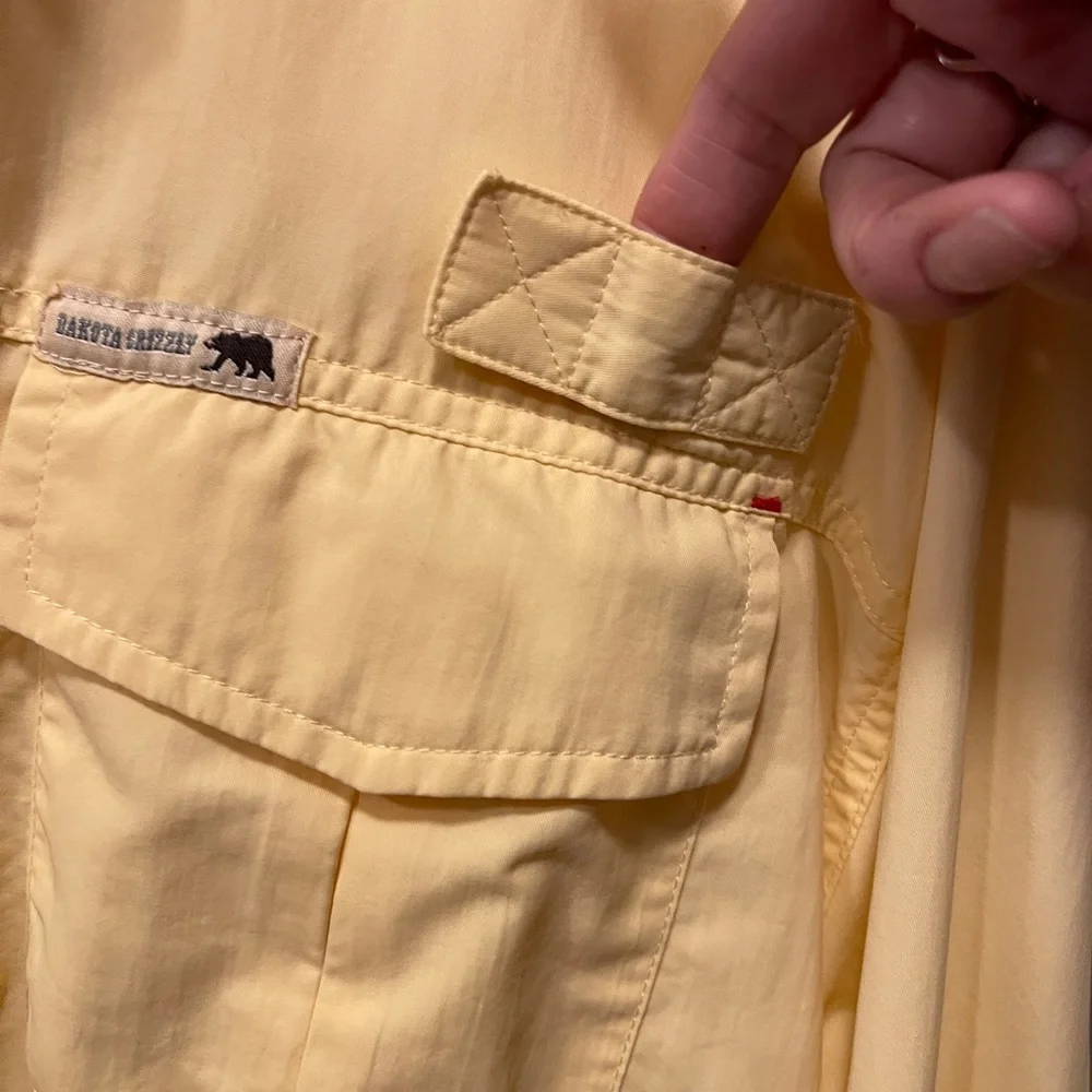 Dakota Grizzly‎ Yellow Utility Button Up Shirt XXL Outdoor Workwear - Picture 4 of 12